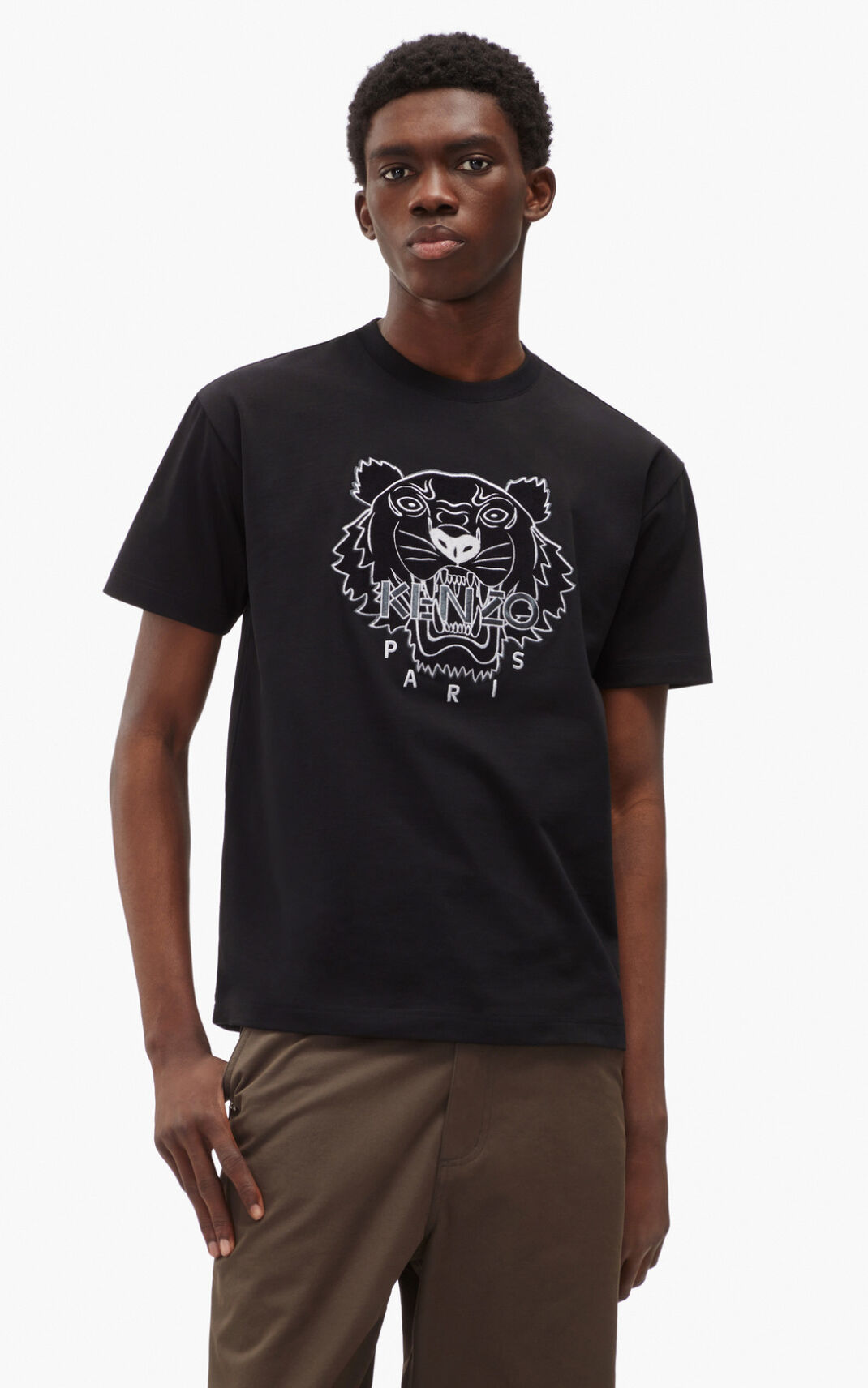 Kenzo The Winter Capsule Tiger T-shirt Heren Zwart | 78620RCTY